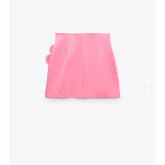 Zara satin effect pink heart skirt - Picture 5 of 7